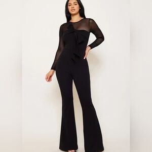 NWT SYMPHONY Elegant Black Jumpsuit With Bow